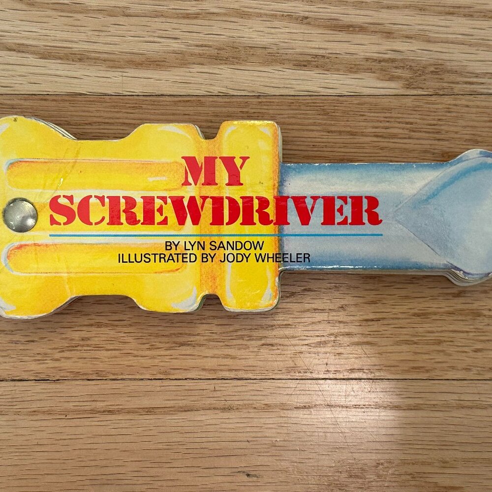 Vintage 1988 'My First Tool Books: My Screwdriver' Board Book